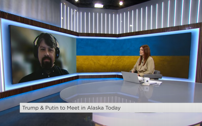 Professor Oleksa on the news